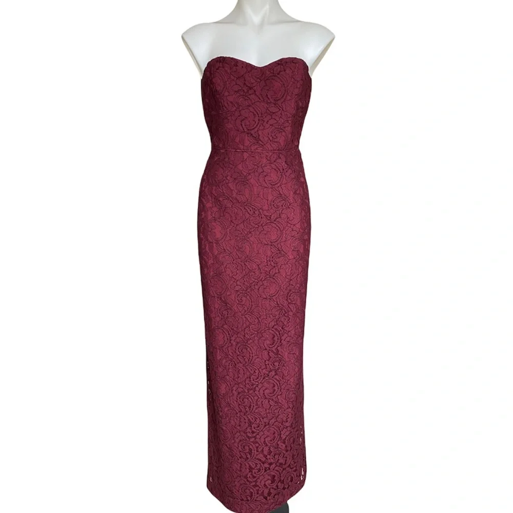 J Crew Lace Strapless Gown